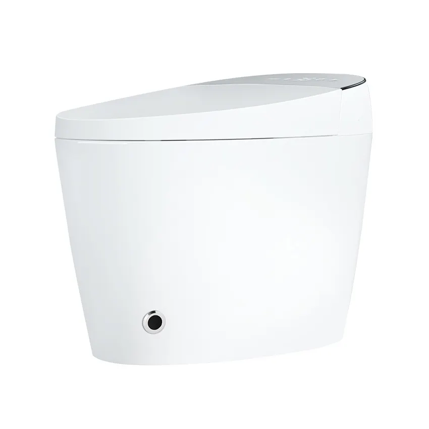 Akıllı porselen wc zemin monte su dolap klozet banyo otomatik seramik tek parça sifon akıllı tuvalet