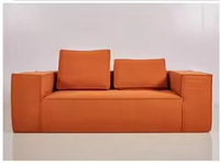 Sofá de compresión tipo bloque de tofu, sin esqueleto, de esponja completa, nórdico, de un asiento, plegable, extraíble, lavable, en bolsa de compresión.