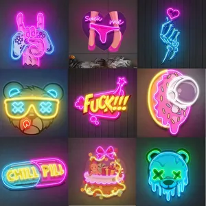 Professional Custom UV Printed LED Neon Signage Bespoke Business Logo <b>Light</b> for Bar Cafe Shop Decor - Product Image 4