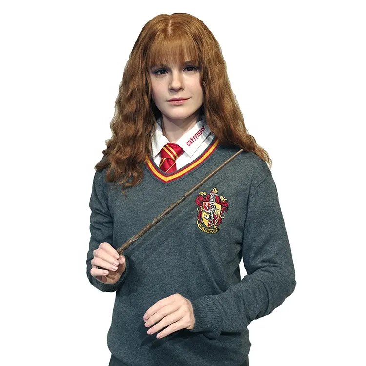 Benutzer definierte Harry Potter Hermine Realistische lebensgroße Silikon wachsfiguren für die Dekoration