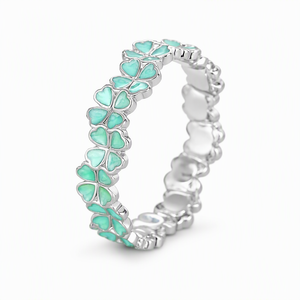 Anello Classico da Donna in Lega con Fiore e Zirconi, Design Floreale, Accessorio di Moda per Uso Quotidiano - Product Image 1
