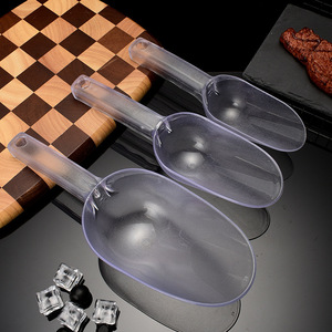 Transparent Ice Shovel Plastic Flat Bottom Thickened For Ice Cream Shop Tea Milk Powder Popcorn Candy Storage - Product Image 1