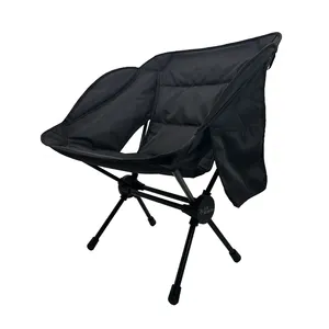 Custom Outdoor Lumbar Back Padded Expander Camping Directors Chair High Quality Heavy Duty Oversized Beach Chair