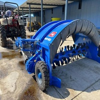 HINDA HINDA-300B Machine de compostage de déchets organiques/Machine à fabriquer du compost/Composteur de fumier de poulet Capacité 800-1000m Longue durée