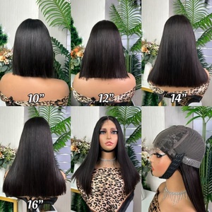 วิกผมบ๊อบตรงแบบ Sdd Bone Straight  วิกผมแท้แบบ Super Double Drown  วิกผมตรง HD Lace Closure ขนาด 5x5 - Product Image 1
