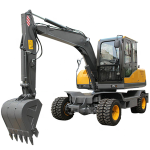 Nouvelle <span class=keywords><strong>mini</strong></span>-excavatrice sur roues de 8 tonnes avec grappin hydraulique à <span class=keywords><strong>vendre</strong></span> - Product Image 1
