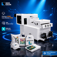 Printer DTF 60cm 40cm Golden Dual Head I1600 19/h CMYK+W PET Film Powder Shaker Komersial untuk Kaos, Hoodie, Pakaian Olahraga, Celana