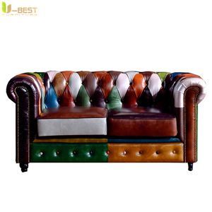 Divano di Lusso Vintage Industriale Retrò Stile Aviatore per Bar Sigari, Pub, Club, Studio, Concessionaria Auto, Lounge, Arredamento Speakeasy - Product Image 6