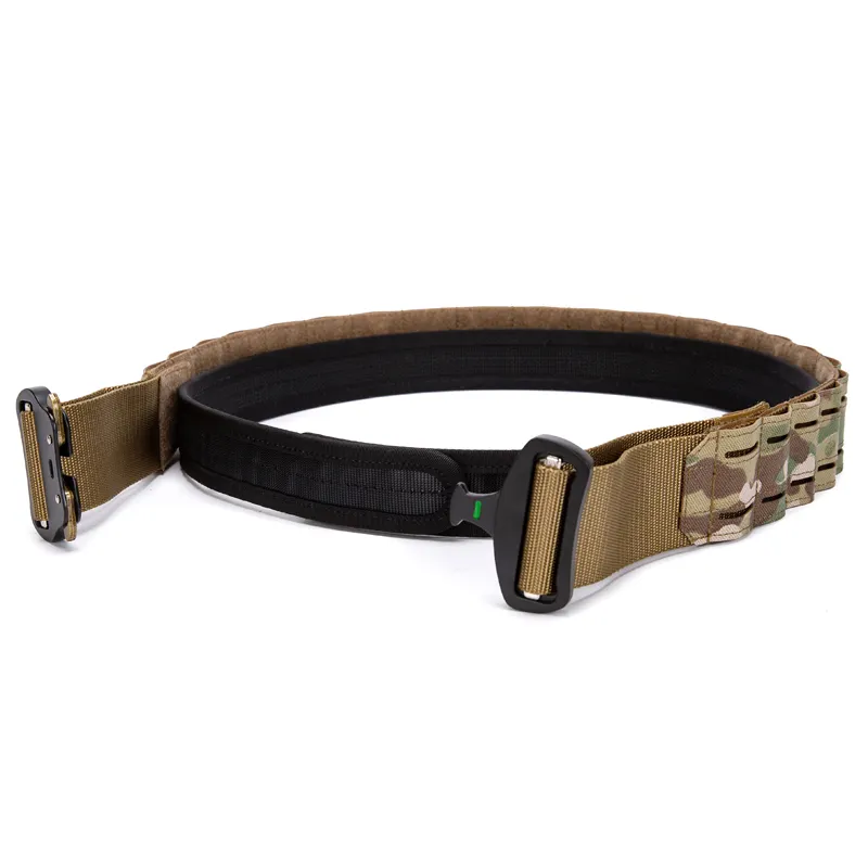 Gaf High Quality Webbing Nylon Laser Cut Men Waist War Belt Multifunction Tactical Belt