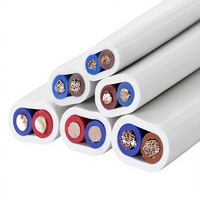 Großhandel Flachkabel RVVB H05VV-F 3-adrig 0,75-2,5mm² Kupfer PVC IEC-zertifiziert UV-beständig flammhemmend für LED-Beleuchtungsverkabelung