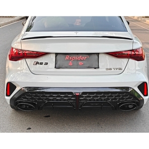 Khuếch tán phía sau cho sedan <span class=keywords><strong>2025</strong></span> <span class=keywords><strong>Audi</strong></span> A3/S3 8y.5 PA nâng cấp RS3 phong cách với ống xả - Product Image 4