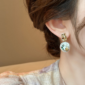Pendientes <span class=keywords><strong>de</strong></span> Perlas <span class=keywords><strong>de</strong></span> Imitación Estilo Barroco Monet Garden, Joyería con un Toque Inusual para Mujeres y Niñas, Accesorios <span class=keywords><strong>de</strong></span> Lujo Ligero - Product Image 5