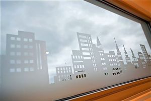 Calcomanías de ventana esmeriladas personalizadas, diseño de fotos y película de ventana de texto, pegatinas de impresión de <span class=keywords><strong>vinilo</strong></span> esmerilado para tienda, pegatinas de etiquetas de vidrio - Product Image 6
