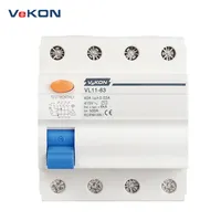 Disjoncteur différentiel haute performance RCCB 3p+N 6kA 63A, disjoncteurs de fuite jusqu'à 63A