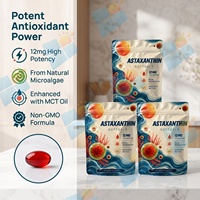 Astaxanthin 12mg Softgel Dari Mikroalga 120 Kapsul Suplemen Kesehatan Harian Formula Khusus Pemasok Grosir Label Pribadi