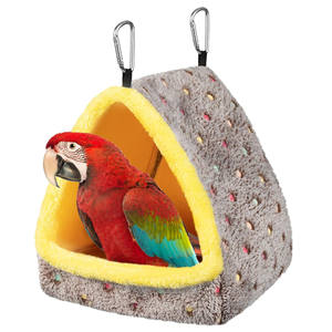 Casa de Pájaros Cálida <span class=keywords><strong>para</strong></span> Invierno, Cama Cómoda <span class=keywords><strong>para</strong></span> Pájaros, <span class=keywords><strong>Hamaca</strong></span> Colgante <span class=keywords><strong>para</strong></span> Jaula, Accesorios <span class=keywords><strong>para</strong></span> Clima Frío <span class=keywords><strong>para</strong></span> Pájaros Grandes, Medianos y Pequeños - Product Image 1