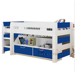 Muebles para Dormitorio Universitario, <span class=keywords><strong>Cama</strong></span> de Madera Resistente, Estilo Europeo, Litera <span class=keywords><strong>con</strong></span> Armario y Escalera para Apartamentos Juveniles - Product Image 3