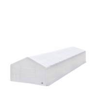 Abri de stockage portable à double structure en acier galvanisé 6x19,2m, imperméable et résistant au feu, pour voiture en extérieur