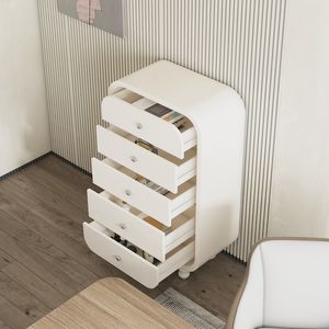 High Quality Modern Farmhouse <b>White</b> Solid Wood Nightstand with Storage <b>Drawer</b> for <b>Bedroom</b> Living Room Apartment - Product Image 6