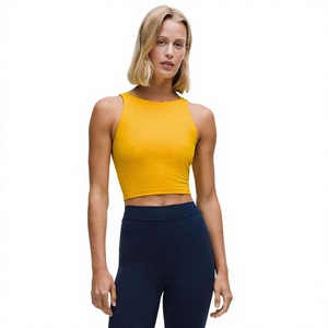 Women Workout Yoga Top Premium Stretch Breathable Seamless Gym Fitness Running Training Activewear Soft Comfortable Fashion - Product Image 1