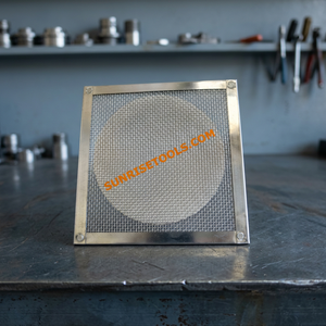 Plaque de travail en acier inoxydable à maille irrégulière avec support de soudure 100MM X 12MM pour la fabrication de bijoux - Product Image 5