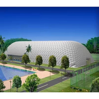 Tente dôme gonflable sportive de haute qualité, portable, à gonflage rapide, soutenue par l'air, revêtement PVDF durable