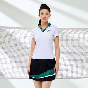 पोलो टी शर्ट खेल गोल्फ सक्रिय त्वरित सूखी छोटी आस्तीन गोल्फ पोलो शर्ट - Product Image 1