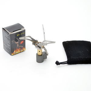 Quemador de estufa de <span class=keywords><strong>Gas</strong></span> de aluminio compacto ligero portátil para cocina de barbacoa al aire libre funciona con propano butano para Camping senderismo viajes - Product Image 4