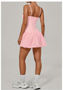 Kadınlar için tenis giyim Golf giysileri tek parça tenis elbise şort ile - Product Image 4