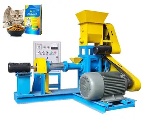 Automatic Floating Fish Pet Feed Extruder Food Making Machine Animal Feed Extruder Small Dog Provided Fantai Dog Eat Farm Mill