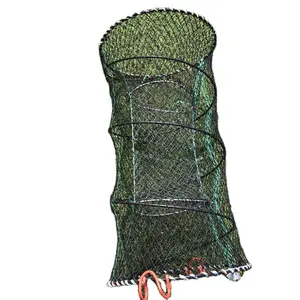 Foldable Drop Net Fishing Landing Prawn Bait Crab Shrimp Pier Harbour Pond  Mesh for Vertical Shore Use