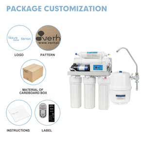 الصين سوبر مصنع 5 مراحل تنقية مياه الشرب فلتر تنقية المياه التناضح العكسي مع صوفي - Product Image 4