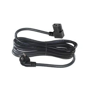 Свинцовый кабель для чайника, американские шнуры, штекер 90 градусов, шнур питания переменного тока Nema 5-15p с угловым разъемом Iec320 C13
