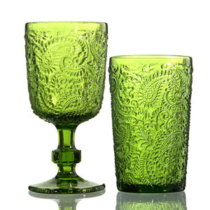 Copas <span class=keywords><strong>de</strong></span> vino Vintage Material verde grueso Copa <span class=keywords><strong>de</strong></span> agua <span class=keywords><strong>de</strong></span> vidrio Estilo <span class=keywords><strong>de</strong></span> diseño bohemio Copas <span class=keywords><strong>de</strong></span> vino tinto creativas - Product Image 5