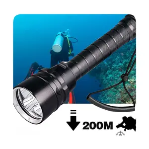 New Taschenlampe Linterna Led Alta Potencia 100000 Lumens Waterproof Linterna Diving Underwater Flashlights & Torches 2024
