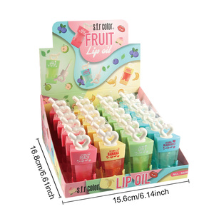 Nouveau <span class=keywords><strong>Gloss</strong></span> à Lèvres Adorable Hydratant Soin Huile Végétalienne Goût <span class=keywords><strong>Fruit</strong></span>é Longue Tenue - Product Image 6