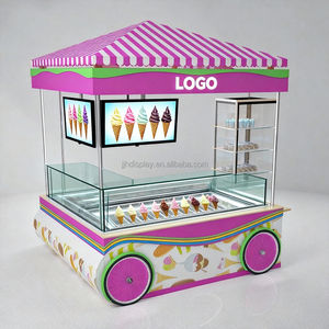 Kiosque de centre commercial personnalisé, comptoir de bar pour café, présentoir de vente, <span class=keywords><strong>mini</strong></span>-kiosque de crème glacée, design de kiosque pour café et smoothies - Product Image 6