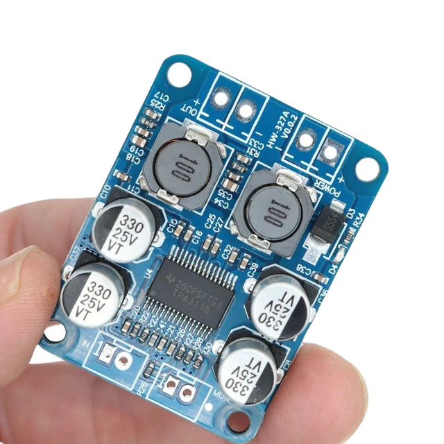 TPA3118 Audio Amplifier Board Class D Stereo Power Amplifier Module 2x30W I2C Development Board up to 90% Efficiency 4.5V-26V DC