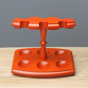 Wooden Pipe Stand With 6 Slots Multi Functional Display For Tobacco Pipes - Product Image 2