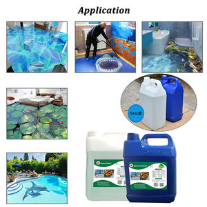 Adhesivo epoxi transparente impermeabilizante, <span class=keywords><strong>pintura</strong></span> de <span class=keywords><strong>suelo</strong></span> <span class=keywords><strong>3D</strong></span> de dos partes, <span class=keywords><strong>pintura</strong></span> de <span class=keywords><strong>suelo</strong></span> de resina epoxi <span class=keywords><strong>3D</strong></span> para Baño - Product Image 5