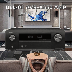 เครื่องขยายเสียง DEL-01 QUEENWAY รุ่น AVR-X550 ระบบเสียงบ้าน รองรับ BT 5.2 ช่องสัญญาณ วัสดุโลหะ - Product Image 2
