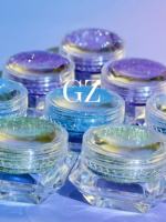 GUANZUN Kaffeebraunes Feinkörniges Aluminium-Glitzerpigment, Kostenlose 1g Probe, Kosmetikqualität, 36 Monate Haltbarkeit, für Lidschatten und Leder