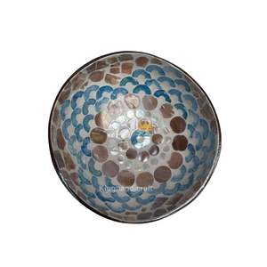 Vente en gros Bol en noix de coco coloré écologique avec incrustation de vadrouille Bol à smoothie Vaisselle accrocheuse pour les restaurants du Vietnam - Product Image 1