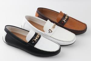 Nuevos Mocasines de Moda para Hombre, Zapatos de Conducir, Mocasines Gommino, Zapatos Planos de Microfibra con Decoración Metálica, Color Combinado - Product Image 2