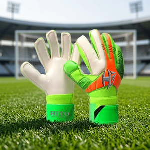 Nouveaux gants de gardien de but professionnels, impression par sublimation sur le dos, contact en latex sur la paume avant, sangle amovible, logo personnalisé, taille - Product Image 2