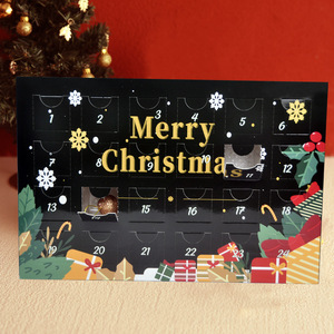 Tùy Chỉnh Giáng Sinh 24Pcs Advent Lịch Hộp Các Tông Bất Ngờ Mù Xmas Hộp Quà Tặng Cho Sô Cô La Mỹ Phẩm - Product Image 2