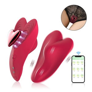 Vibrateur portable à faible bruit, contrôle intelligent par application, télécommande longue distance, vibromasseur pour culotte, jouets sexuels en silicone souple pour couples - Product Image 3
