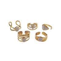 Lot de 100 bagues empilables pour femmes, en cristal et strass, pour démonter sur les doigts, accessoires de bijoux
