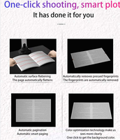 Escáner de Documentos de Escritorio con Interfaz USB de 20MP, Visualizador de Documentos, Cámara para Documentos, Tamaño de Papel A3, Velocidad de Escaneo de 1 Segundo, Soporte para PDF, Photo Stock
