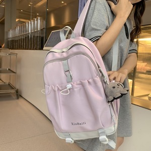 XinBaili <b>Backpack</b> Large Capacity Laptop Compartment Waterproof Wear Resistant Girls School Education Summer 2024 - Product Image 3